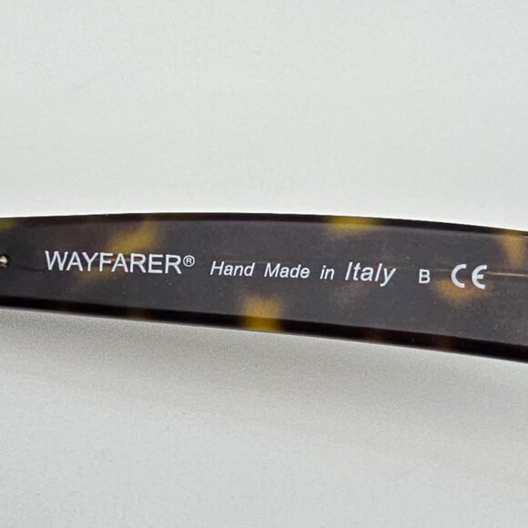 Ray-Ban RB2140 902 Wayfarer Tortoise Frame G-15 Green Glass Lens Sunglasses 50mm - Picture 8 of 13